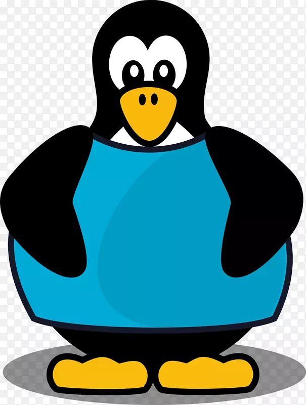 南极企鹅-T恤剪贴画-企鹅