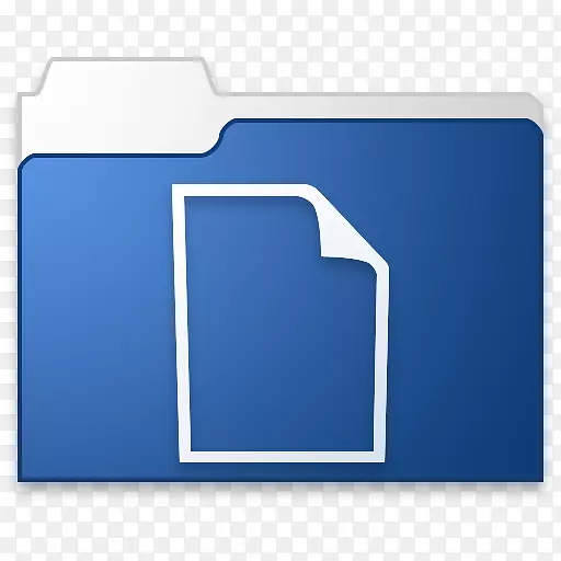 蓝色计算机图标-文件夹