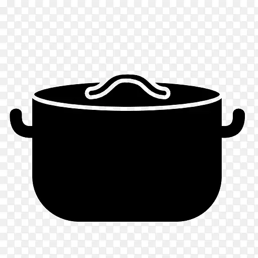 电脑图标，煎锅，厨具，烹饪锅