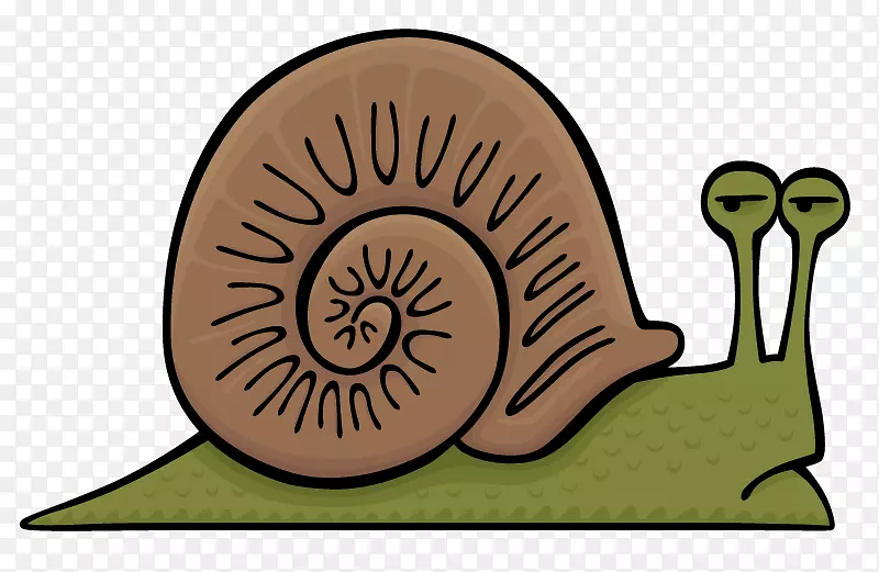 蜗牛腹足类鼻涕虫夹艺术-蜗牛