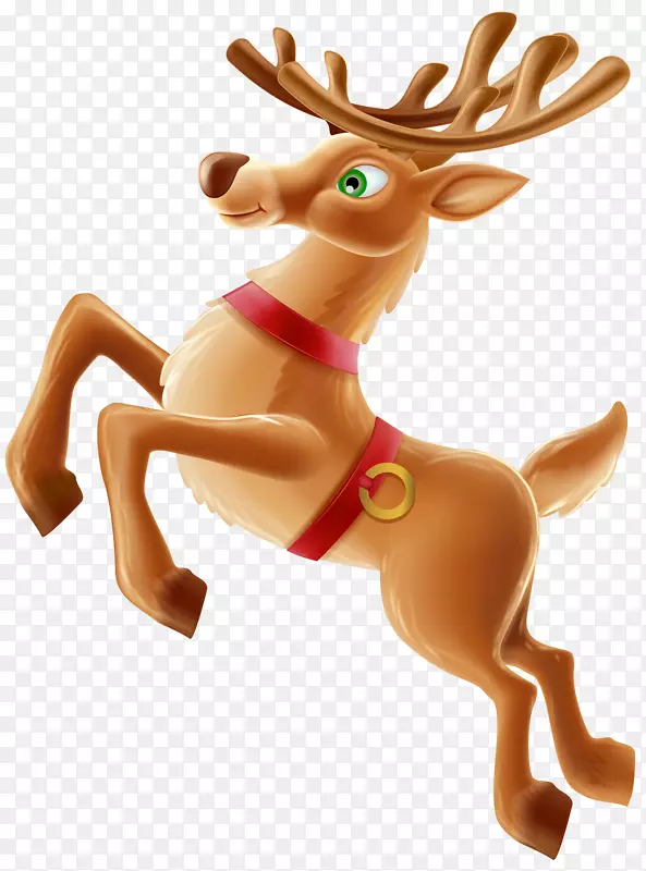 驯鹿圣诞剪贴画-驼鹿