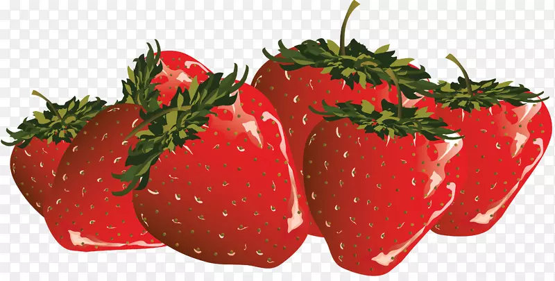 草莓奶油蛋糕包裹的后记剪贴画-草莓