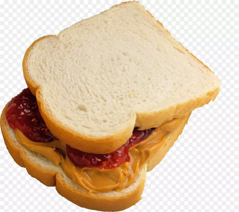 花生酱和果冻三明治奶酪三明治早餐-汉堡和三明治