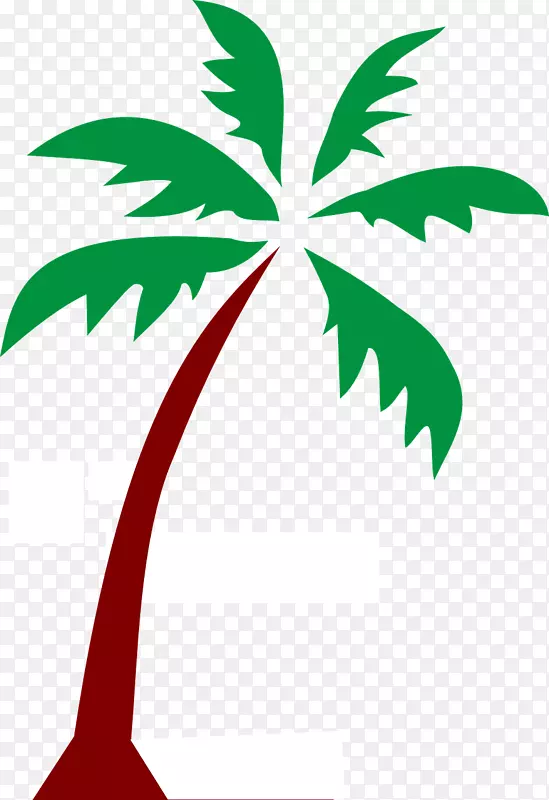 槟榔科剪贴画-椰子树