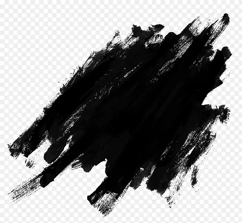 黑色油漆绘画-油漆喷溅