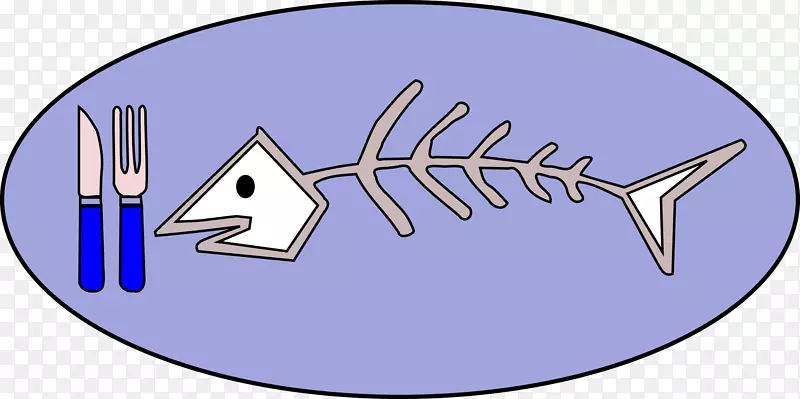 蛤蜊海鲜鱼龙虾夹艺术-骨头