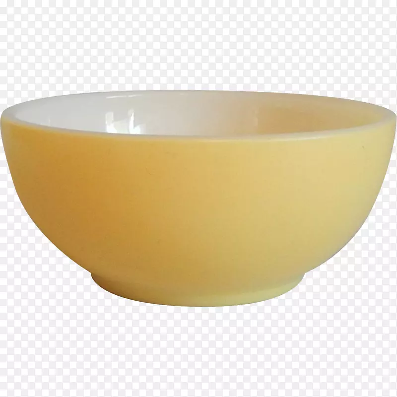 碗餐具-火黄色陶瓷-谷类食品碗