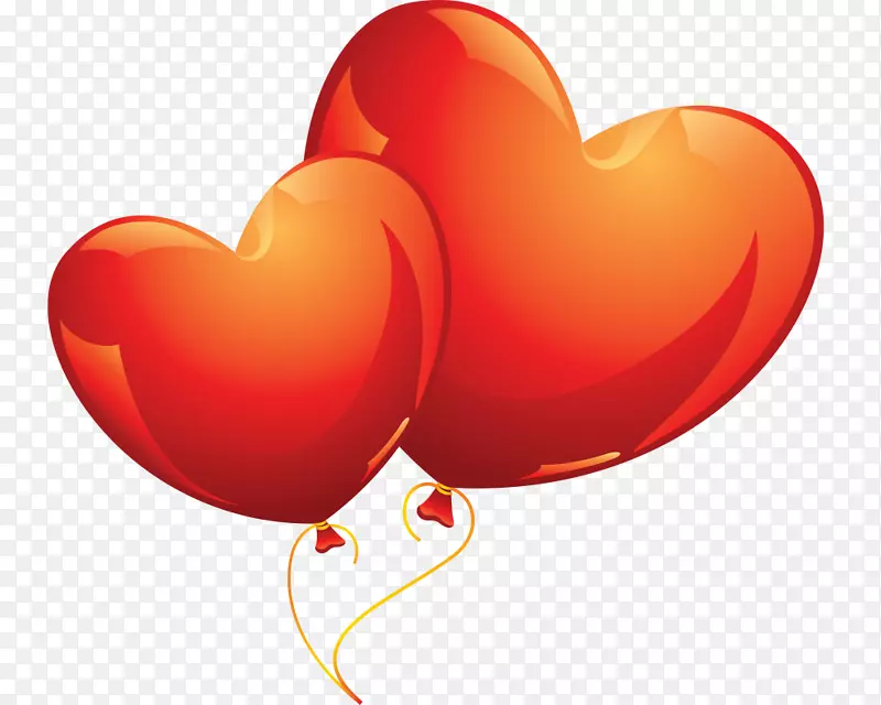 气球心脏夹艺术-爱情背景