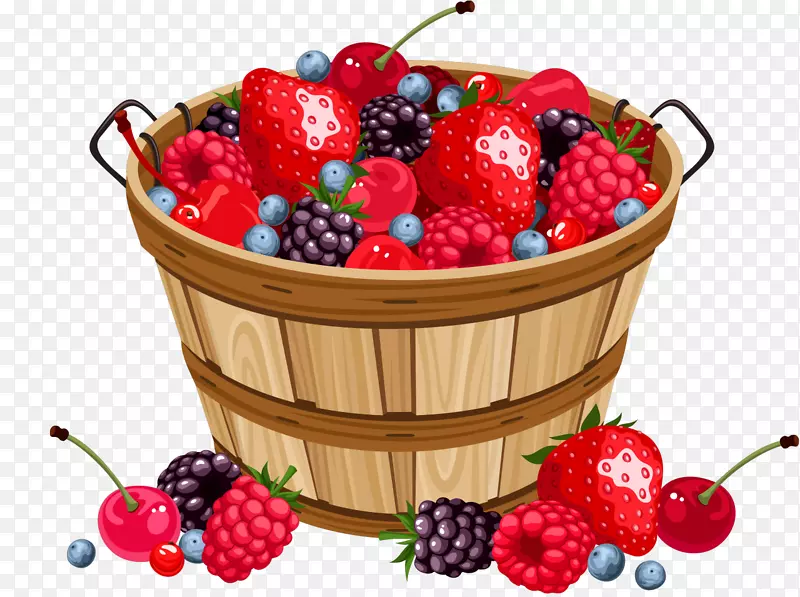 草莓篮夹艺术-浆果
