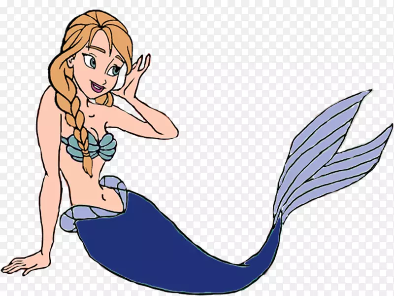 美人鱼Ariel Rapunzel画的美人鱼