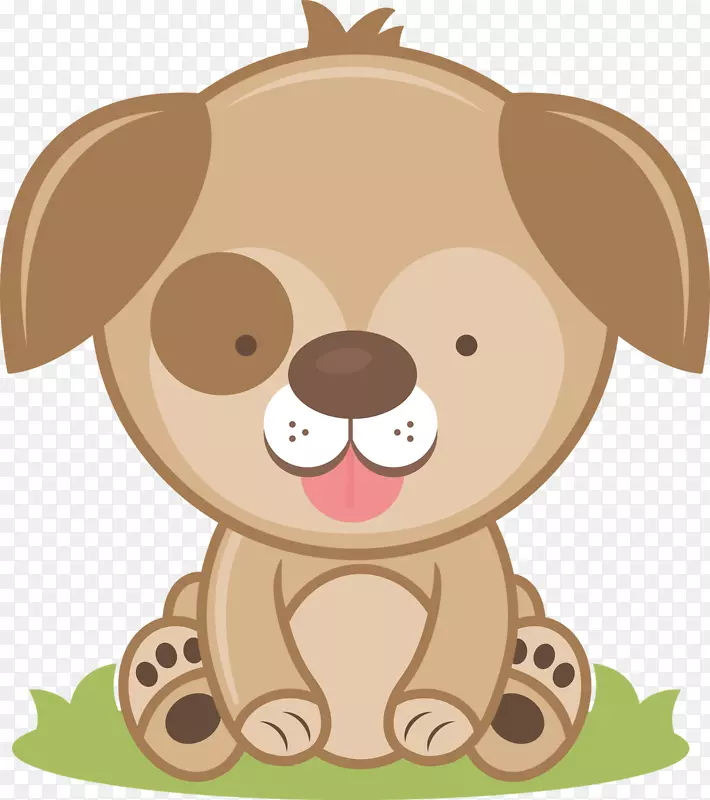 拉布拉多犬猎犬马耳他犬比雄飞碟夹艺术-狗卡通