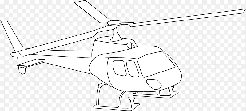 直升机黑色剪辑艺术-直升机