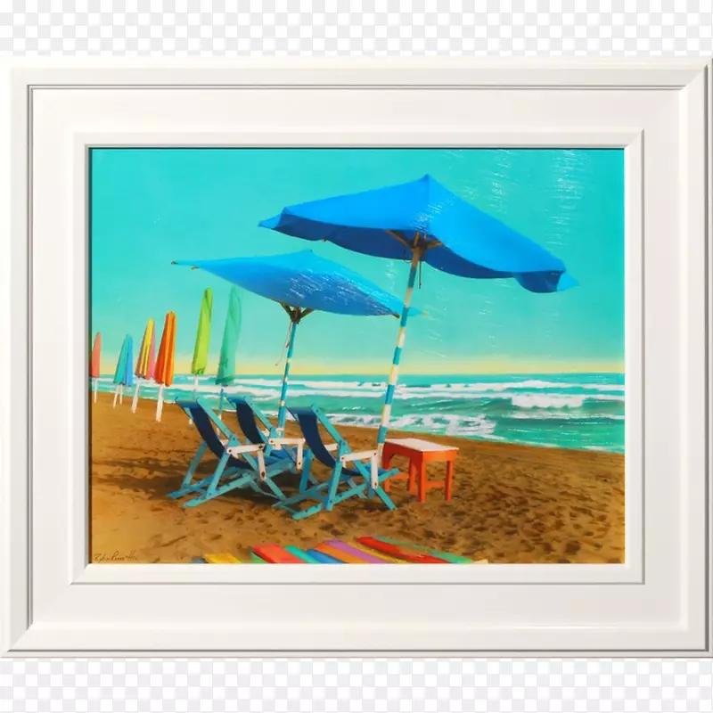画框画布打印艺术网海报-沙滩伞