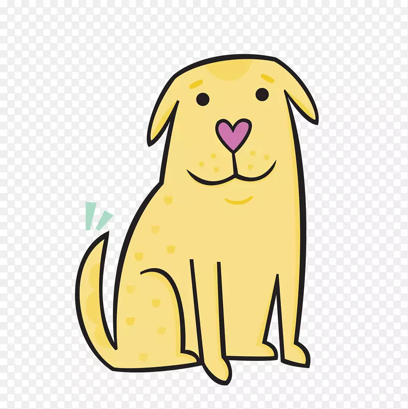 金毛猎犬拉布拉多猎犬宠物犬品种-狗卡通
