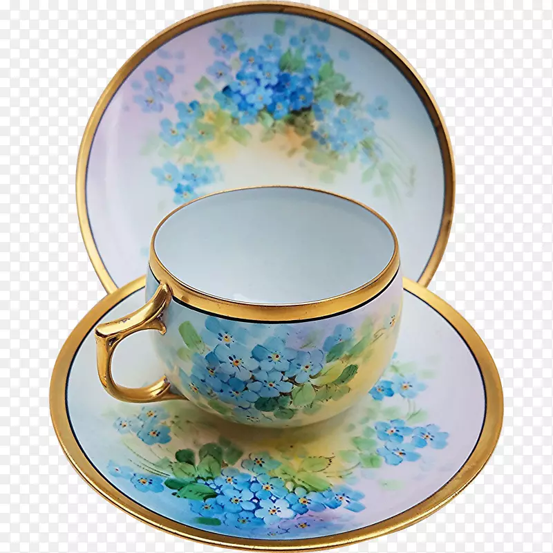 茶托餐具咖啡杯茶瓷手绘