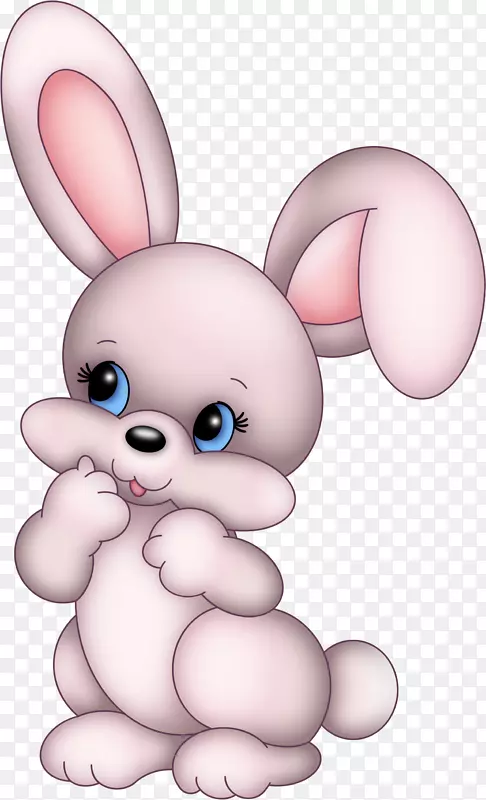 复活节兔子可爱剪贴画-兔子