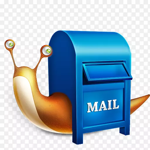 信箱电脑图标邮件剪辑艺术-蜗牛