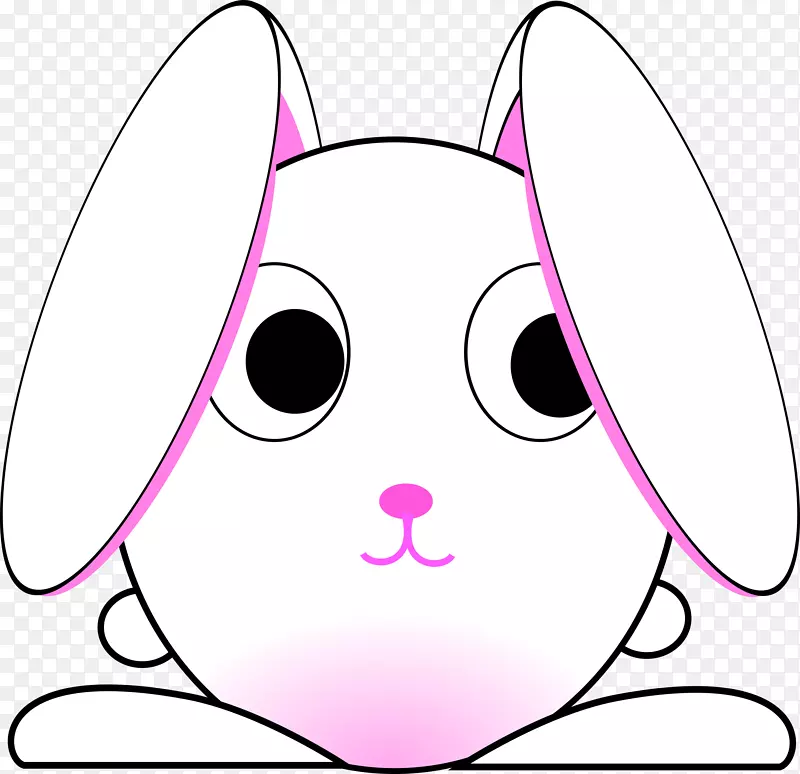 兔子复活节兔子画可爱的剪贴画-兔画