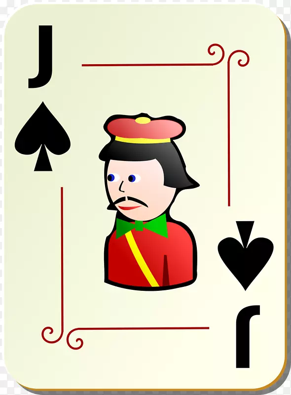 玩纸牌游戏杰克埃斯帕达斯黑桃-王牌