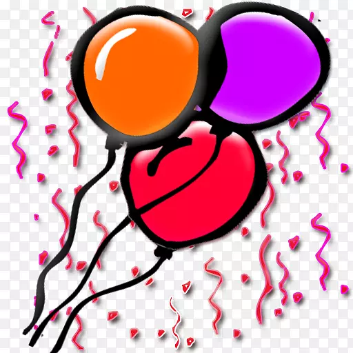 生日蛋糕气球夹艺术-生日气球