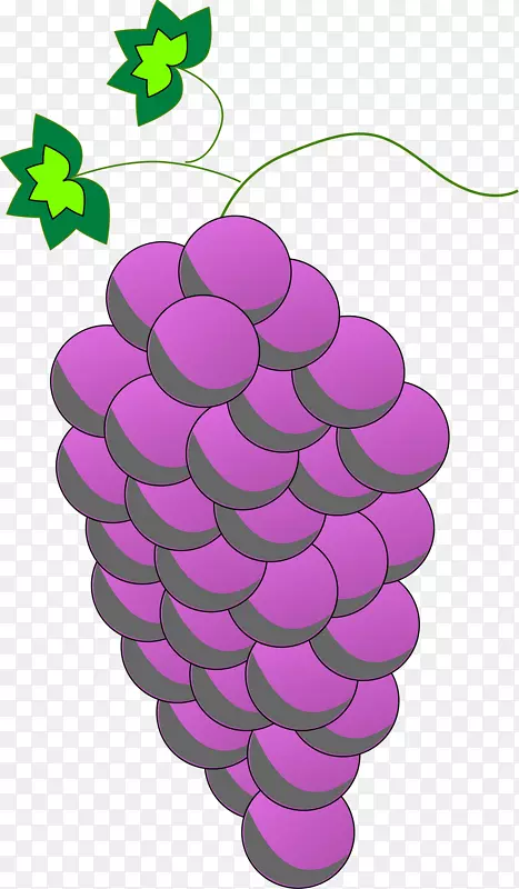 普通葡萄酒食品剪贴画.紫色