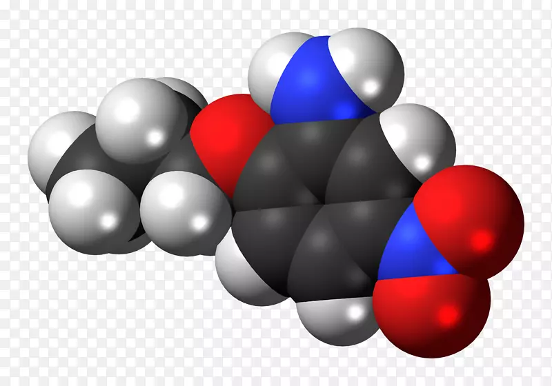5-硝基-2-丙氰胺空间填充模型分子蔗糖IUPAC有机化学命名-分子