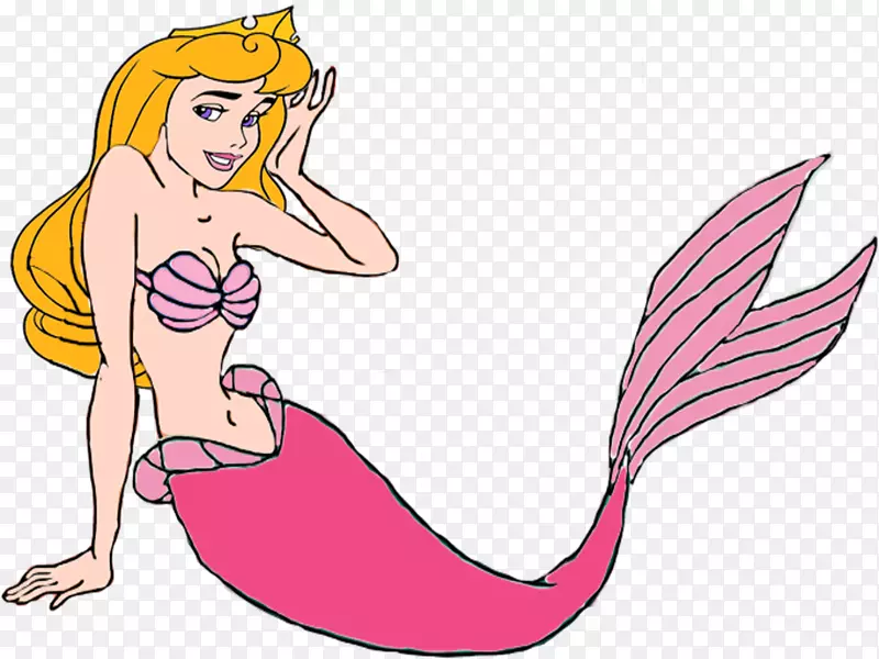 灰姑娘Ariel Rapunzel Elsa，美人鱼-美人鱼