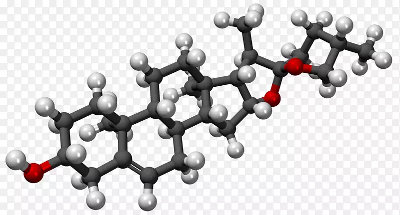 分子薯蓣皂素化学球棒模型科学