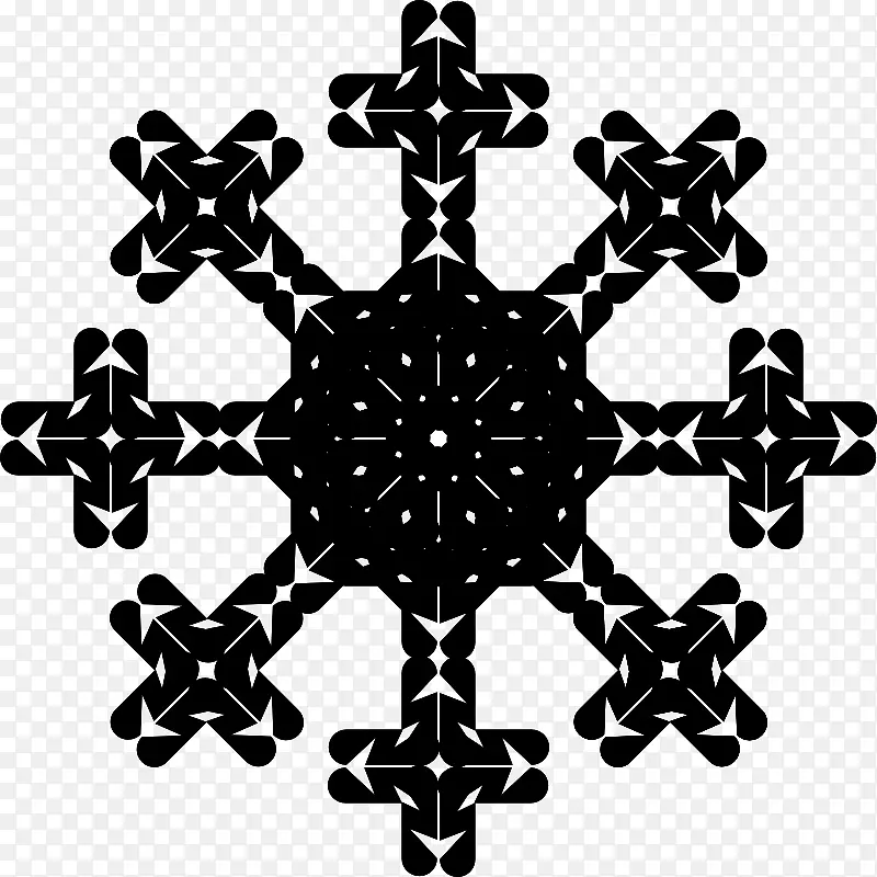 雪花冰片艺术-雪花