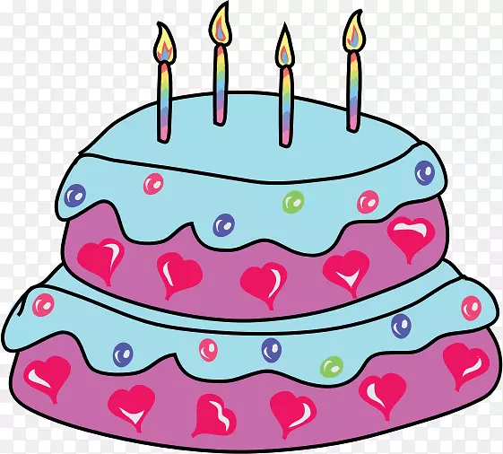 生日蛋糕层蛋糕婚礼蛋糕剪贴画生日蛋糕
