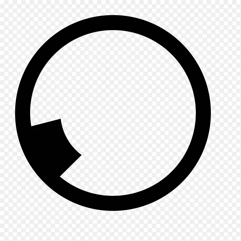 圆圈椭圆线符号剪辑艺术-右箭头