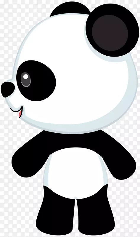 大熊猫熊小熊猫可爱的剪贴画-熊猫