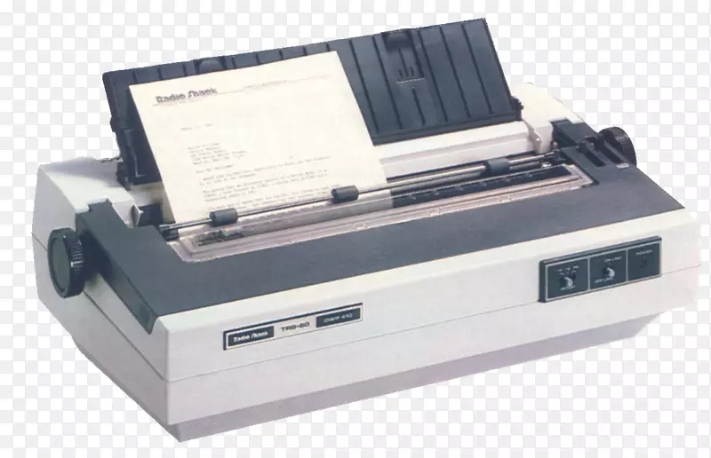线打印机纸点矩阵打印trs-80-打印机