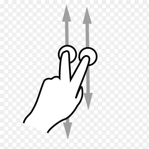 手指型笔记本电脑触屏黑白魔法触控板-手指