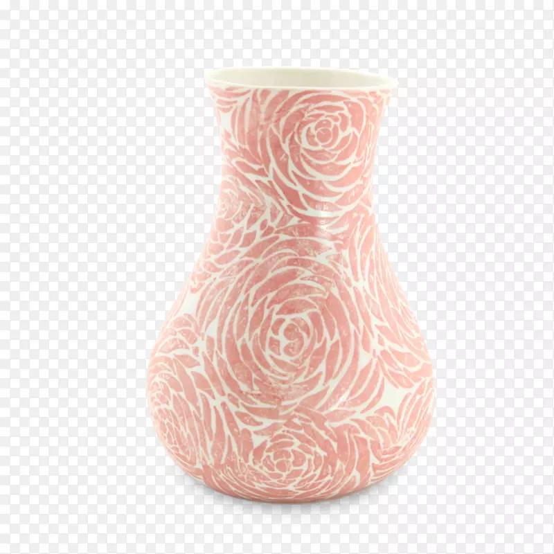 陶瓷玫瑰花瓶瓷器青花花瓶
