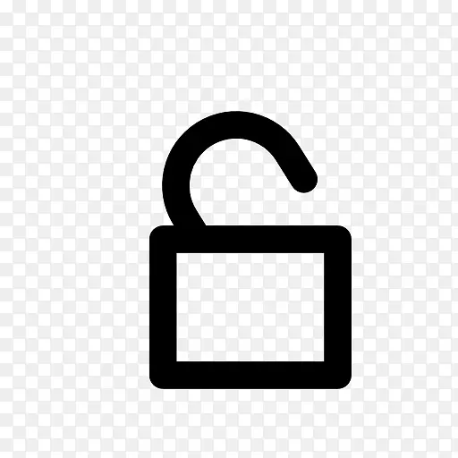 计算机图标符号锁夹艺术挂锁