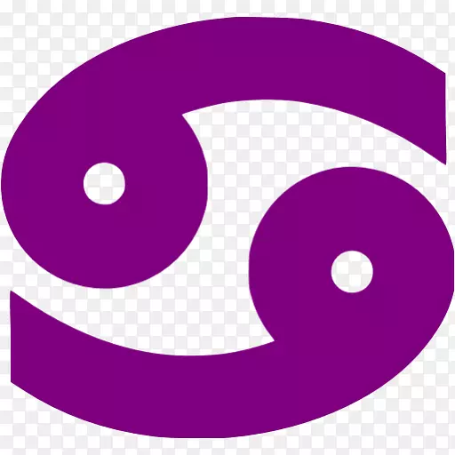紫紫红色圆-癌症占星术