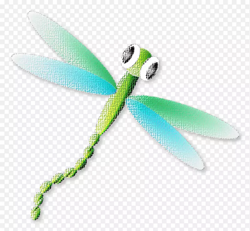 标志蓝色绿色蜻蜓