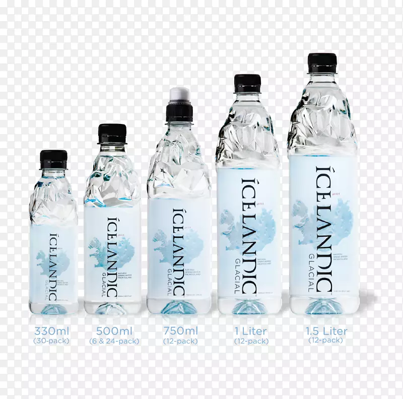 冰岛冰河瓶装水泉水矿泉水
