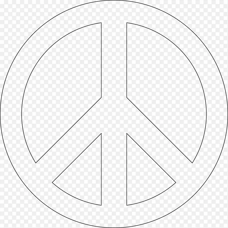 圆点角-和平符号
