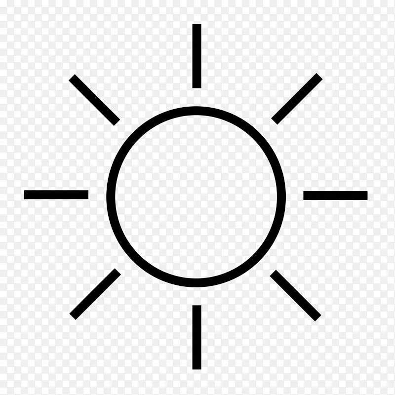 绘制计算机图标剪贴画太阳射线