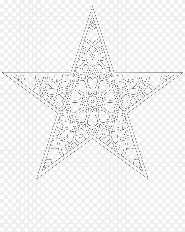三角形圆点-水彩星