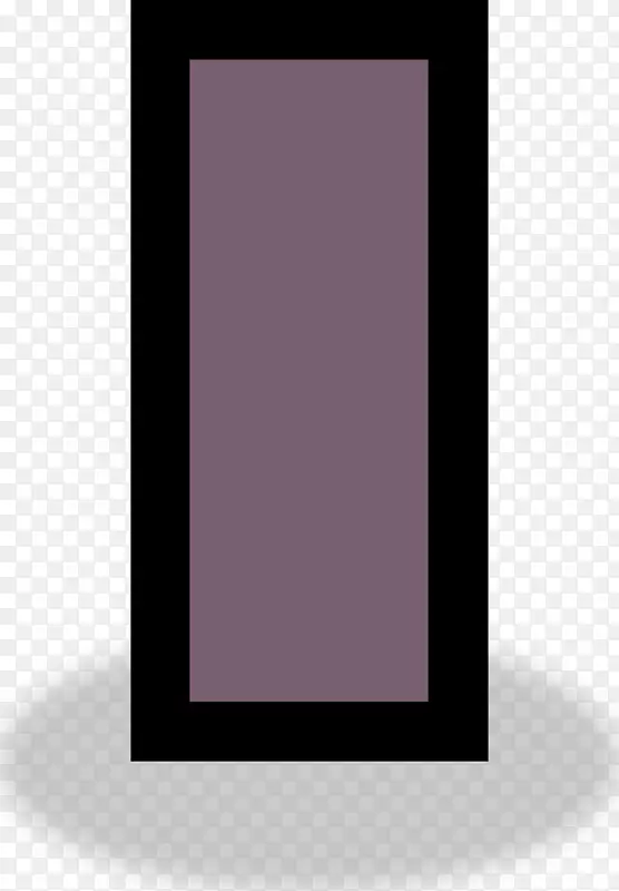 紫丁香紫红色-长方形