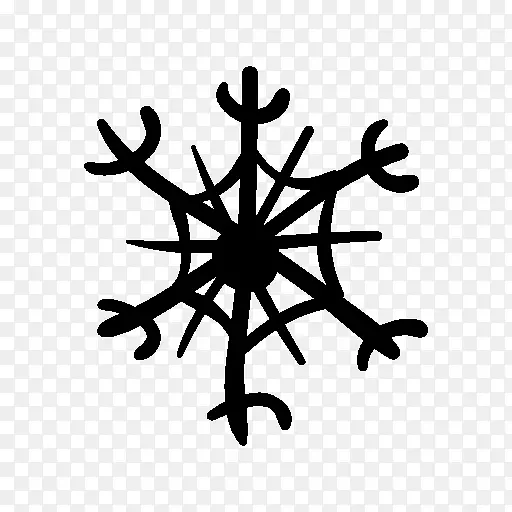 计算机图标雪花图标设计-雪花