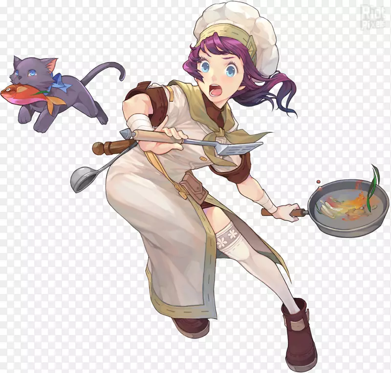 游戏厨师概念艺术奥德赛绘画烹饪锅
