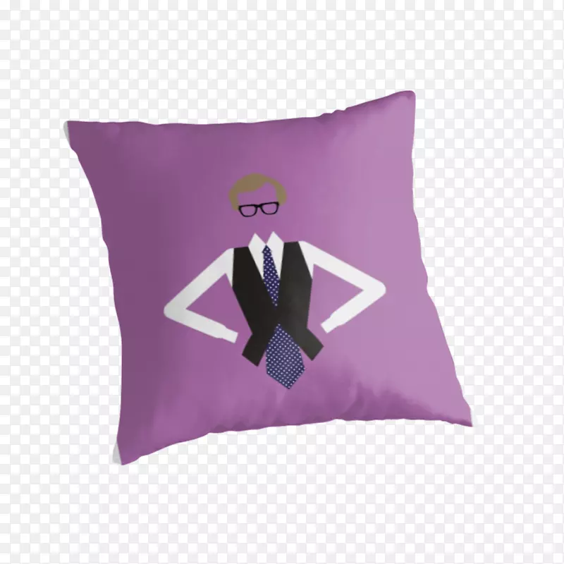 投掷枕头YouTube坐垫紫色创新-枕头
