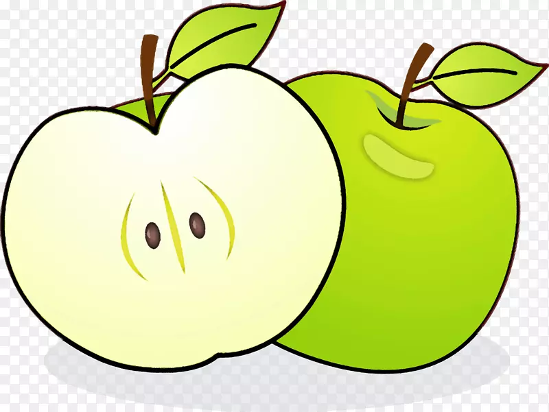 苹果电脑图标剪贴画绿色苹果