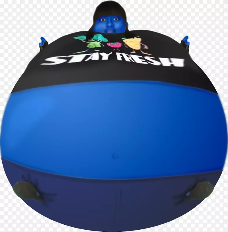 身体膨胀蓝莓气球-蓝莓