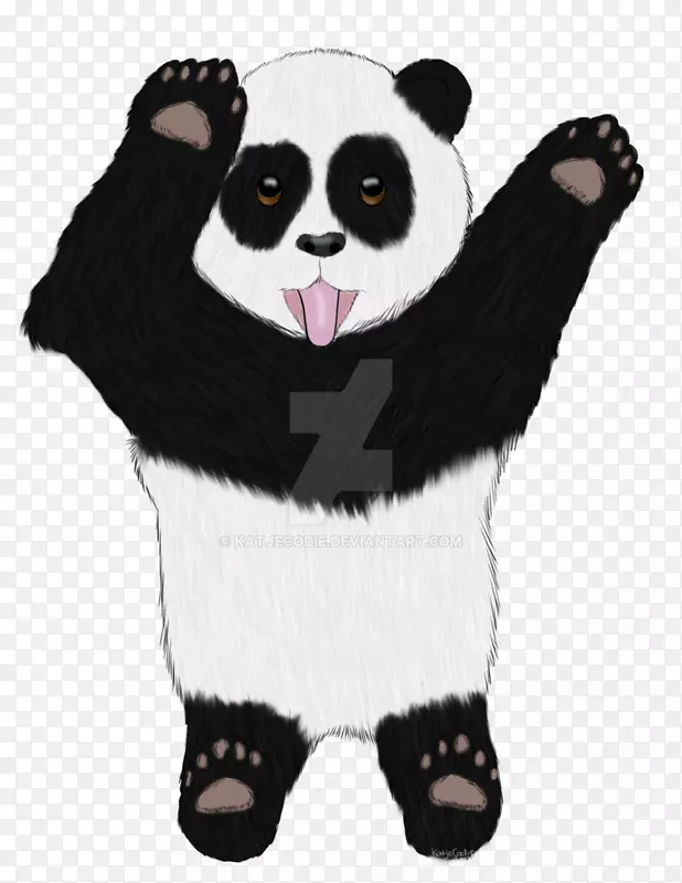 大熊猫食肉动物鼻子毛皮-熊猫