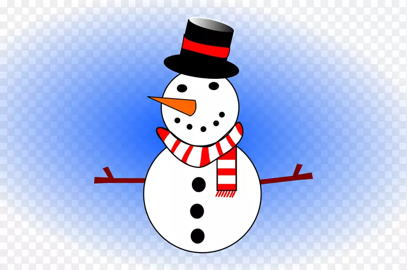 圣诞装饰品卡通雪人剪贴画雪人
